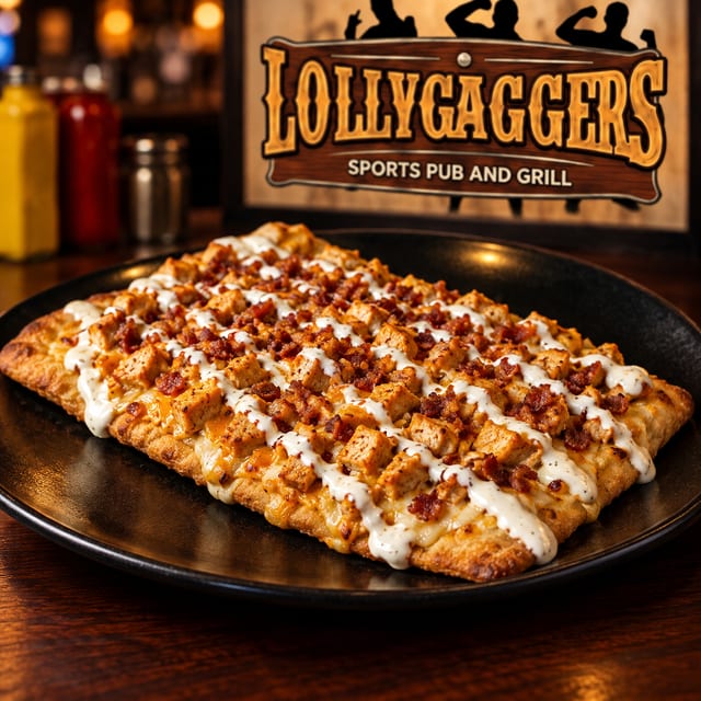 Buffalo Chicken Flatbread*.