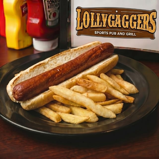 Foot Long Hot Dog.