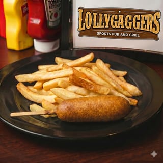 Corn Dog with Fries