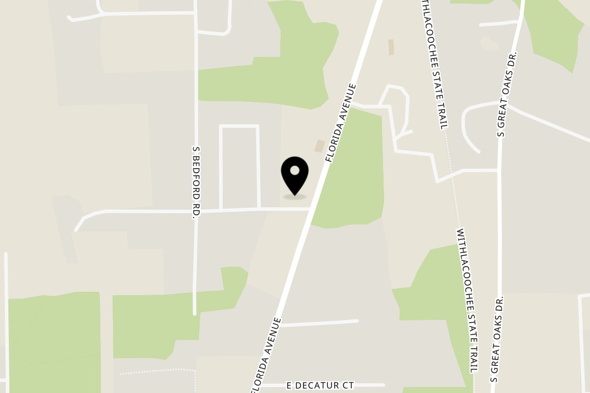 Map showing the location of Lollygaggers Floral City on 8370 S Florida Ave in Floral City